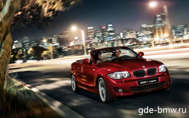 :  BMW 1ER кабриолет спереди