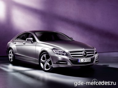 : Mercedes CLS-сlass спереди, сбоку