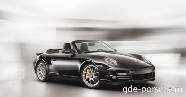 : Porsche 911 Turbo S Cabriole спереди, сбоку