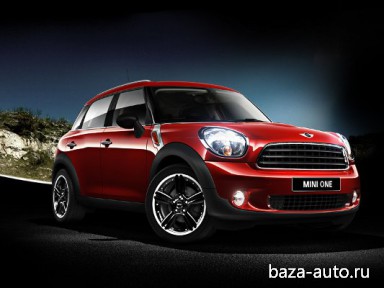 : MINI ONE countryman вид спереди, сбоку