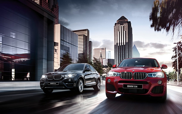 BMW X4: спереди